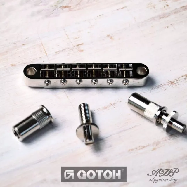 Gotoh Nickel GE103B-T Nashville Tune-O-Matic, Metric mounting studs