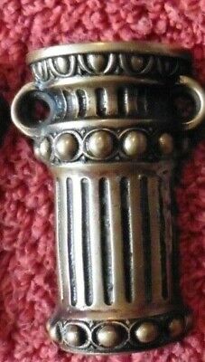 one Cast Brass Vintage Door knob backplate embellishment latch Lamp part bracket