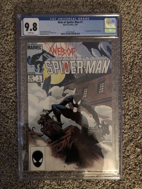 1985-Marvel Comics-The Web Of Spider-Man # 1-Key- Cgc 9.8 White Pages-Vulturions