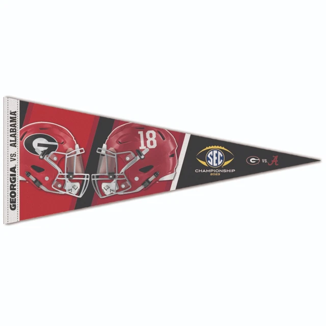 2023 Georgia Bulldogs Alabama Crimson Tide SEC Championship Game Premium Pennant