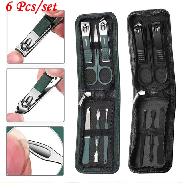6 Pz/Set Set Manicure Pedicure Dita Dei Piedi Tagliaunghie Forbici Kit Per ☆