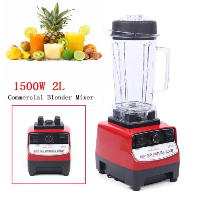 1500W 2HP 2L Professional Blender Commercial Blender Juicer Mixer Heavy Duty