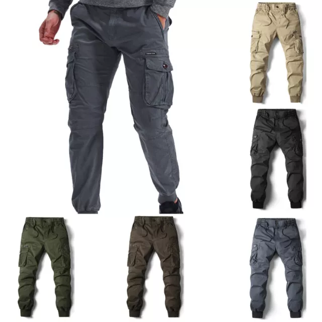 Pantalones De Carga Tácticos Para Hombre Pantalones De Combate De Trabajo <