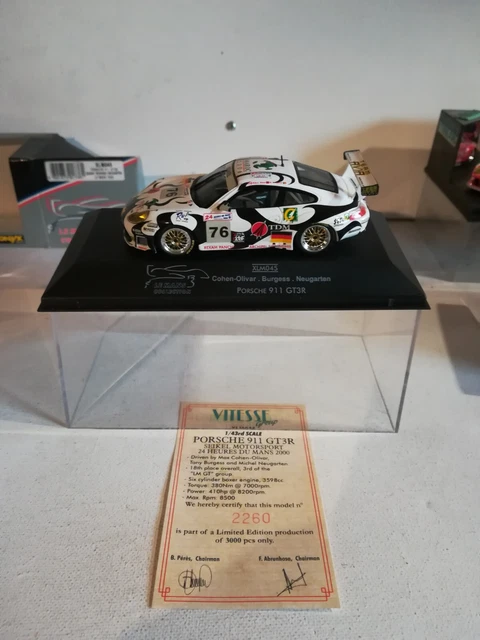 Miniature Onyx 1/43 – Porsche 911 GT3R Le Mans 2000 #77 (XLM046, Neuve Sous Boîte)