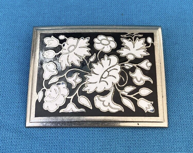 ANCIENNE PETITE BOITE EMAUX CLOISONNES AVEC CHARNIERE collection cadeau