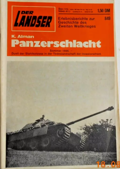 Der Landser Nr. 849  "Panzerschlacht" Invasionsfront Sommer 1944