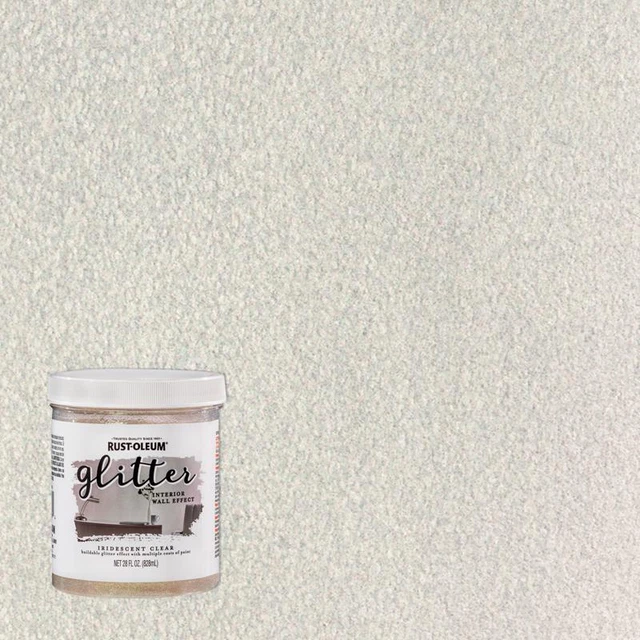 Rust-Oleum Specialty Flat Iridescent Clear Water-Based Glitter Interior Wall