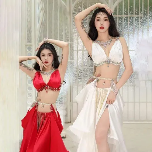Belly Dance Costume S/M/L Bra&Skirt Sexy Dancing WomenClothes Set Indian Wear