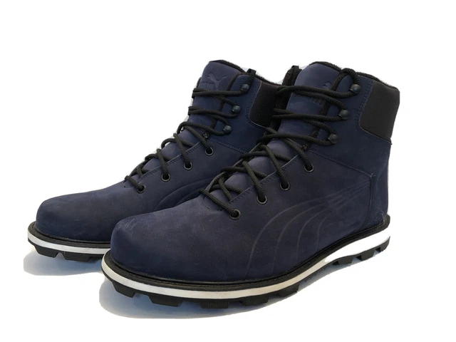 PUMA DESIERTO FUN Casual Boots Shoes Mens US Sz 13 Navy Blue Faux