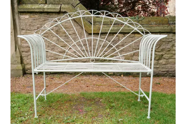 Stunning Metal Bench Beautiful Green Garden Bench Seat Free Delivery New