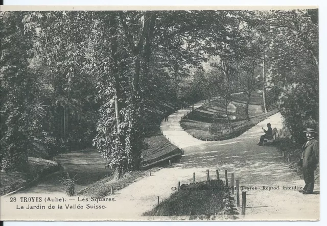CPA-10- Troyes - Squares - The Jardin De La Valley Switzerland
