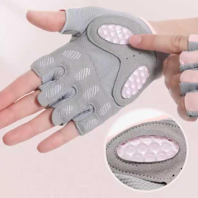 Half-finger Skipping Gloves Liquid Silicone Ridding Gloves Yoga Gloves