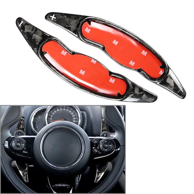 YyQFMA8 per Mini Cooper S JCW F54 F55 F56 F57 F60 Pagaia del Cambio del Volante dell'auto,Shifter Paddle Shift Extension Leve del Cambio accessorie,A-Black