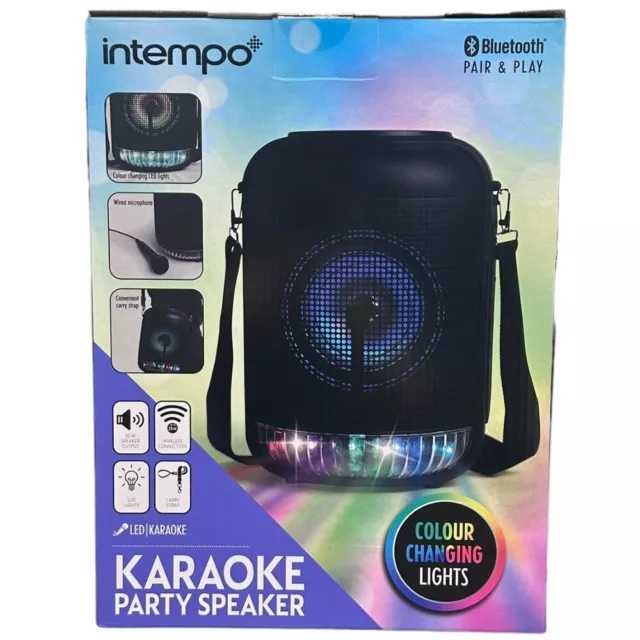 New: Intempo Wireless Karaoke Party Speaker With Microphone