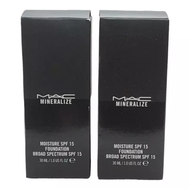 Mac Mineralize Moisture SPF 15 Foundation 30ml 1 oz Choose Your Shade In Box New