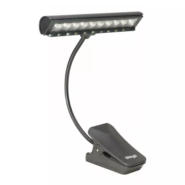 STAGG MUS-LED 10-2 ❘ Notenpultleuchte ❘ Lampe ❘ LED ❘ stehend & anklemmbar