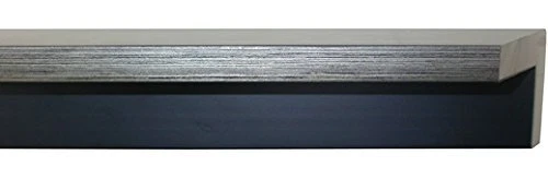 Canvas Floater Frame Moulding (Wood) 18Ft Bundle - Contemporary Silver Finish -