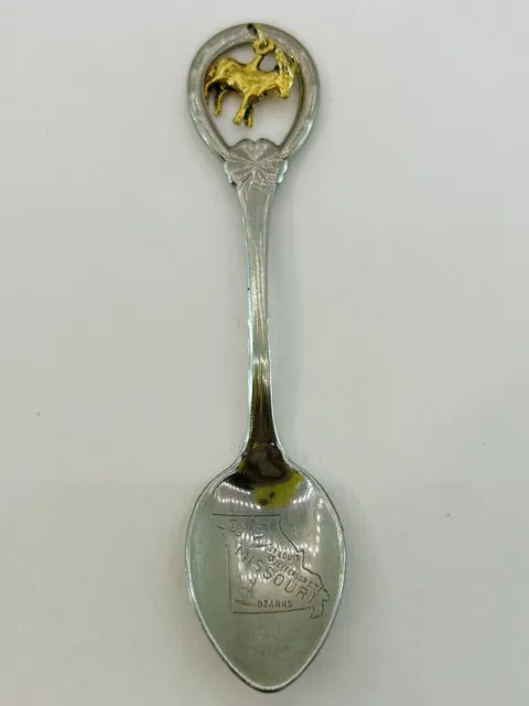 Vintage Souvenir Spoon US Collectible - Missouri Goat Emblem