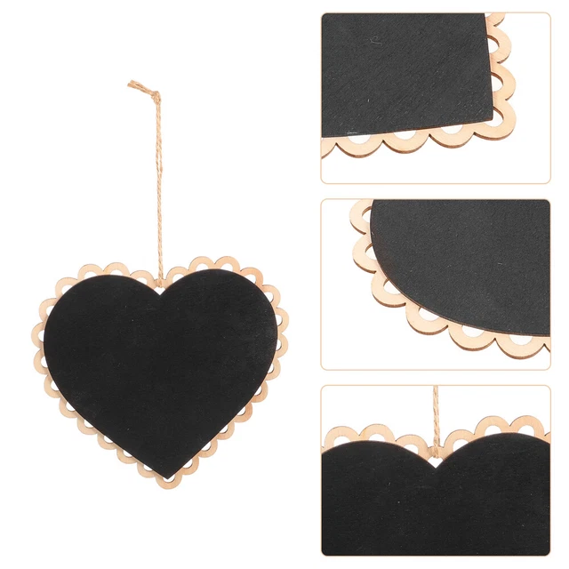 Mini Tableaux Noirs 20 Pièces - Ardoises à Craie Avec Stylos Pour Mariage, Café, Fêtes