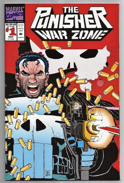 Punisher War Zone #1 Marvel Comic Book 1992 Nm-Mint High Grade Die Cut 9.8