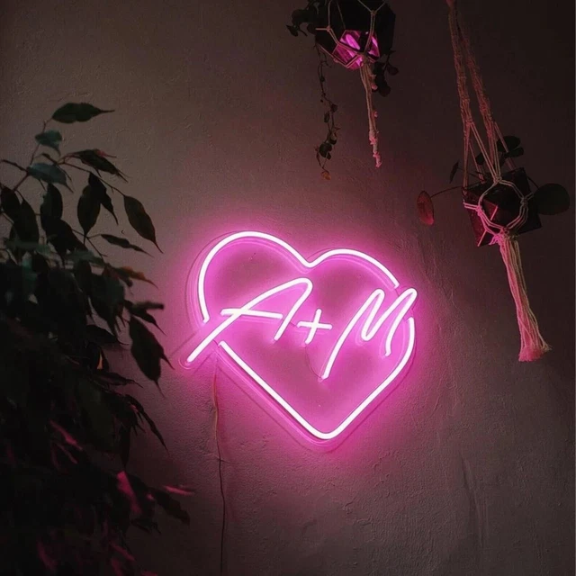 05 Heart Couple LED Neon Sign for Gaming Room Home Decor As Your Own Neon Sign