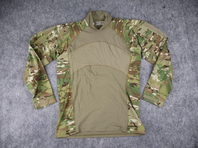 Army Combat Shirt Mens Large Camo Flame Resistant Military US Combat Tactical FR