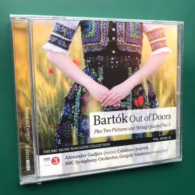 Alexander Gadjiev (Bartok) OUT OF DOORS +STRING QUARTET No.5 Classical CD SEALED