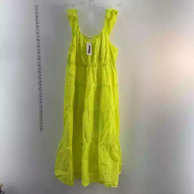 NWT Impressions Neon Yellow 1X Maxi Dress - 100% Cotton