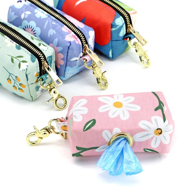Pet Pouch Dog Poop Bag Container Dispenser Puppy Pick-Up Poo Waste Bags Holder