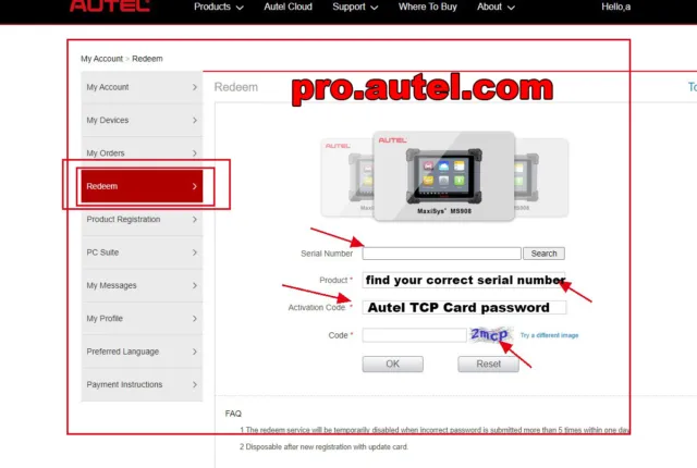 Autel Original TCP Card - One Year Update Service - Update within 24hours 3