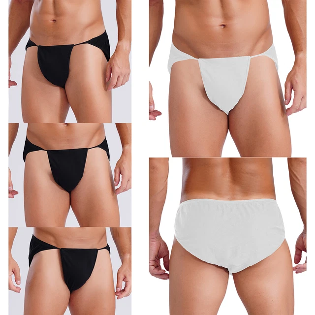 YUFEIDA - Perizoma Da Uomo, A Vita Bassa, Per Wrestling, Confezione Da 4, Perizoma Estivo In Seta, 4 Pezzi, L - Foto 7