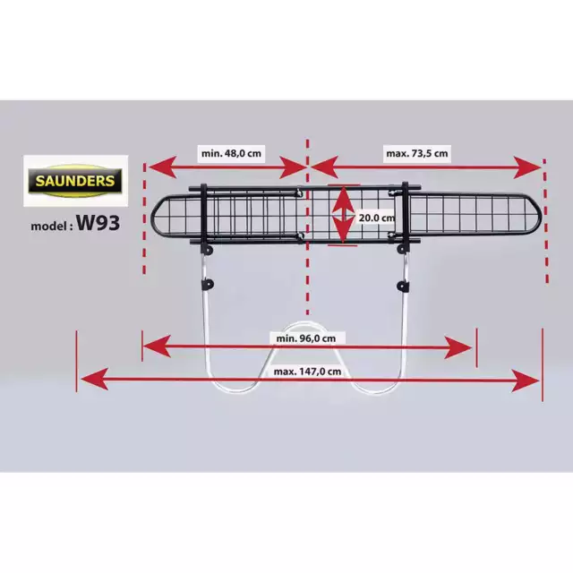 Grille de Chien Bagages Séparation pour BMW 3er Touring 325xi E91 07/09-12/06 3