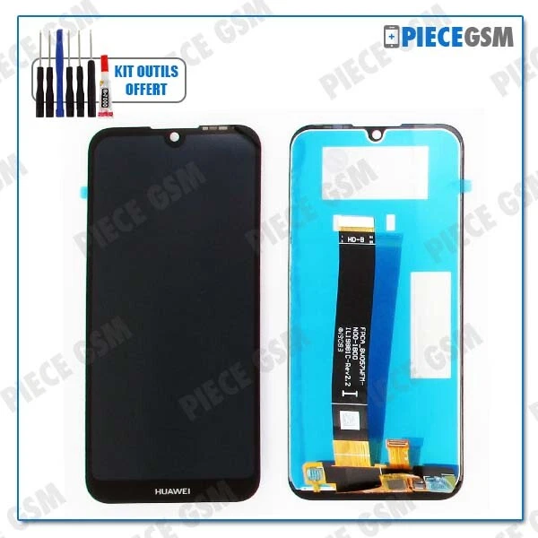 Kit De Réparation écran Huawei Y7 Prime 2018 - Vitre Tactile + Écran LCD 5.99" Noir + Outils + Colle - Neuf