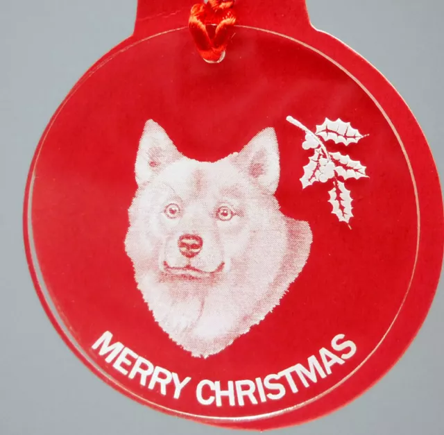 Finnish Spitz Dog Ornament, Lucite, Finnish Spitz Dog Ornament, Lucite,