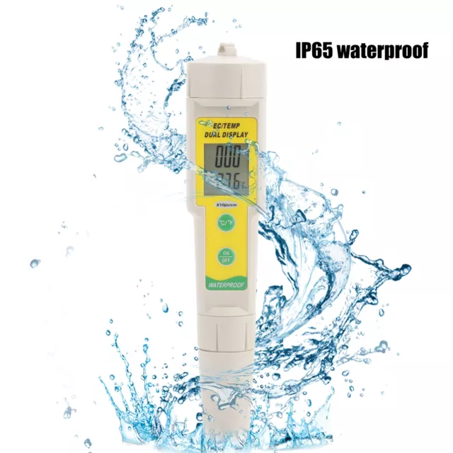 OW‑1387 2 In 1 Water Quality Tester EC TDS Water Hardness Meter W/ ATC Function✈