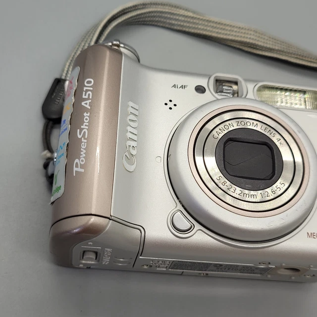 Canon PowerShot A510 3,2 megapixel fotocamera digitale compatta argento testato 16