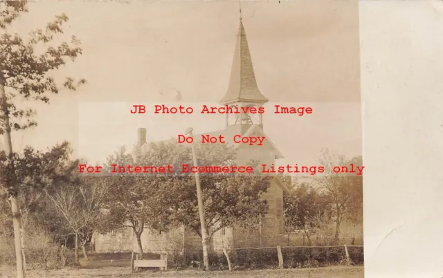 KS, Zeandale, Kansas, RPPC, Methodist Church, 1908 PM, Photo