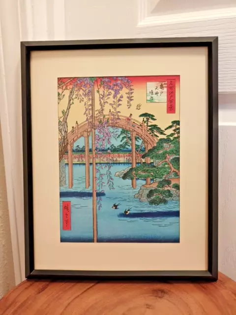 VINTAGE JAPANESE WOODBLOCK Print Inside Kameido Tenjin Shrine By ...