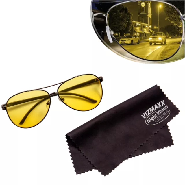 Tag- und Nachtsicht Brille - Nachtfahrbrille polarisiert Vizmaxx Night Vision