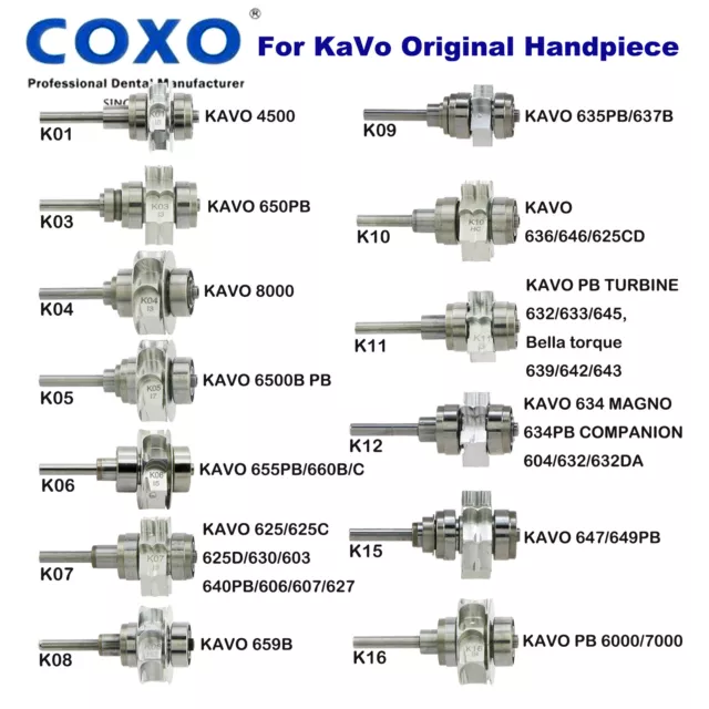 COXO Dental High Speed Turbine Handpiece Cartridges Spare Rotors fit KAVO