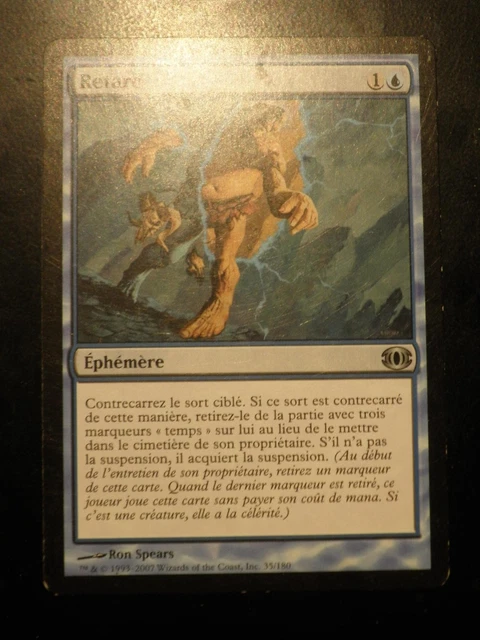 MTG Card MRN FR/VF Delay MRM FR/VF Delay - Magic: The Gathering Card (French,  Near Mint Condition, FUT) Mtg Replenish