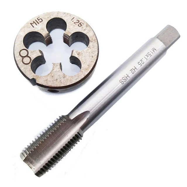 Ensemble d'outils de robinet et de matrice de qualité professionnelle M15 X 1 2