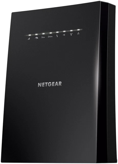 Netgear X6S Extender Tri-Band (2,4 GHz / 5 GHz / 5 GHz) Gigabit Ethernet Schwarz