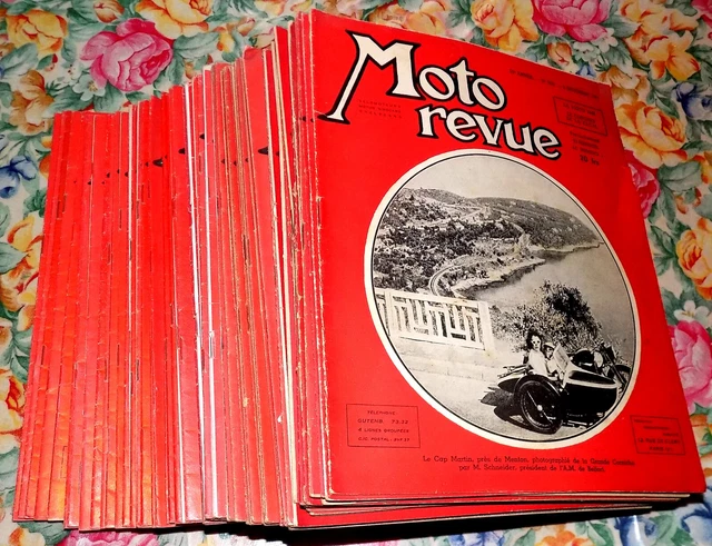 LOT 113 NUMEROS "MOTO REVUE" années 1948/1969, entre N° 905/1941. POUR REVENDEUR