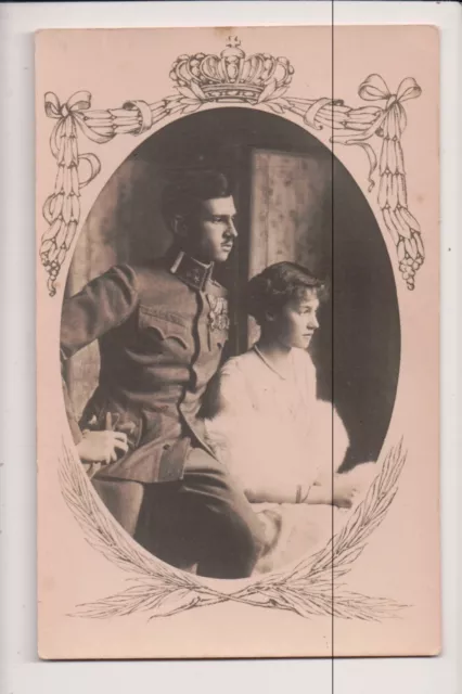 Vintage Postcard Princess Charlotte, Grand Duchess of Luxembourg Prince Felix