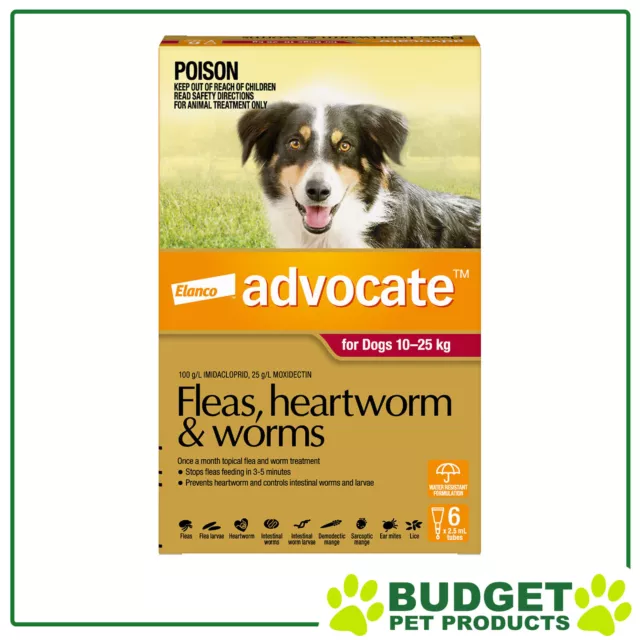 Advocate For Dogs Large Red 10-25kg 6 Pack