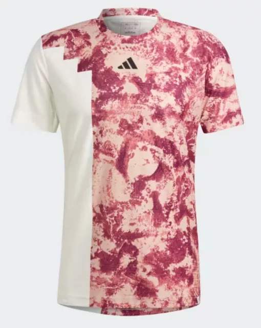 Men ADIDAS TENNIS PARIS HEAT.RDY  TEE PINK HT7234. (Size L).