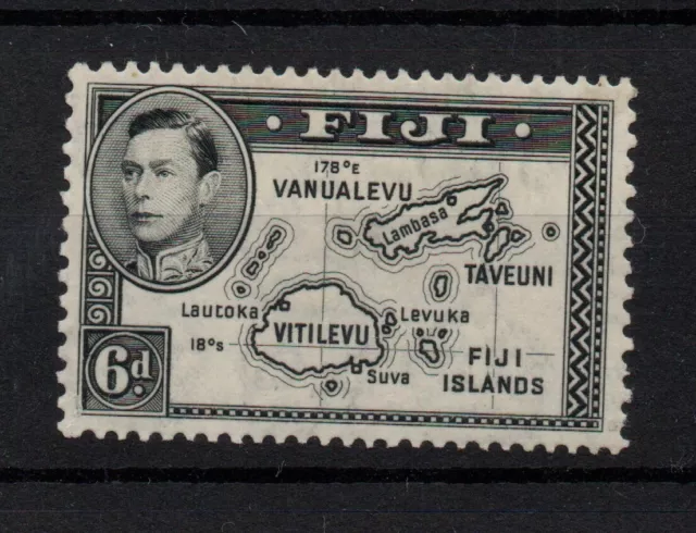 Fiji KGVI 1938 6d black DIE 1 mint LHM SG260 WS33926