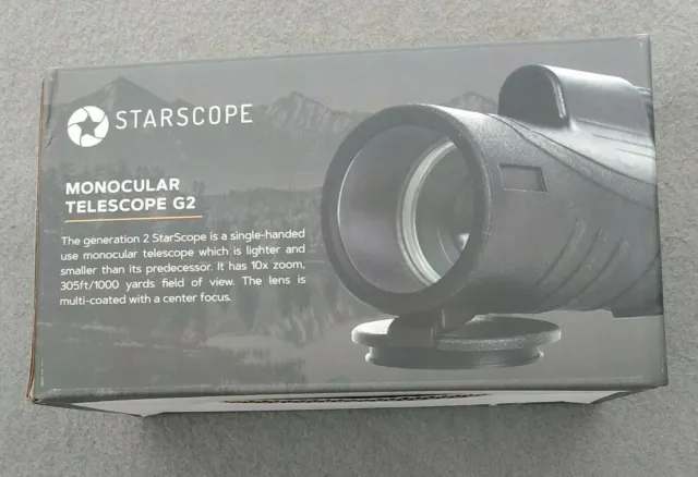 Starscope Black G2 High Definition Monocular Telescope 10X Zoom