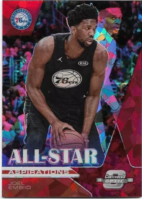 2019-20 Contenders Optic All-Star Aspirations Red Cracked Ice #13 Joel Embiid